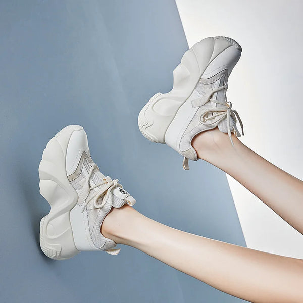 All White Women's Sneakers