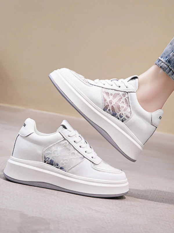 Breathable White Sneakers