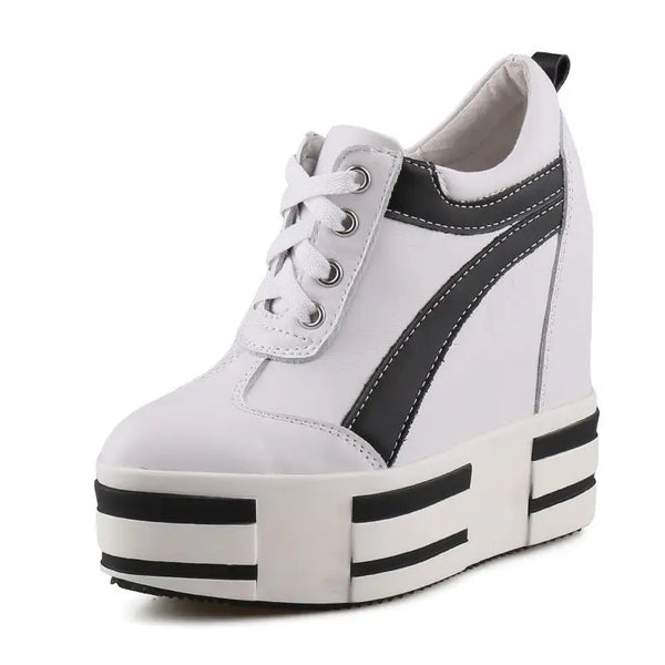 High Heels White Sneakers