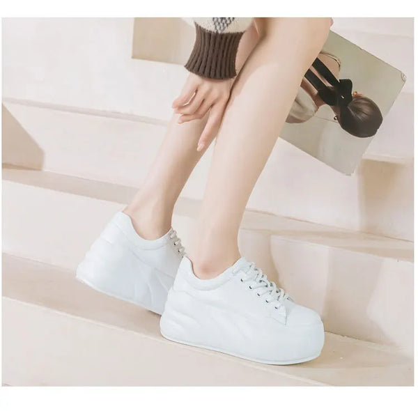 Platform Sneakers White