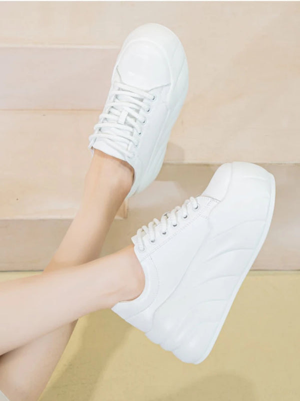 Platform Sneakers White