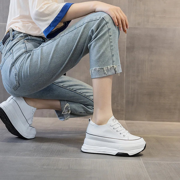 White Canvas Sneakers for Women