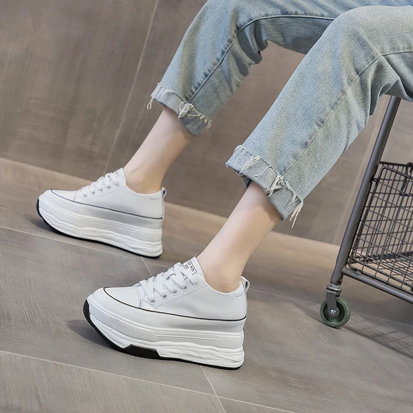 White Canvas Sneakers for Women