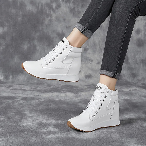 White Chunky Sneakers Women