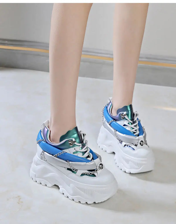 White Designer Sneakers Women's