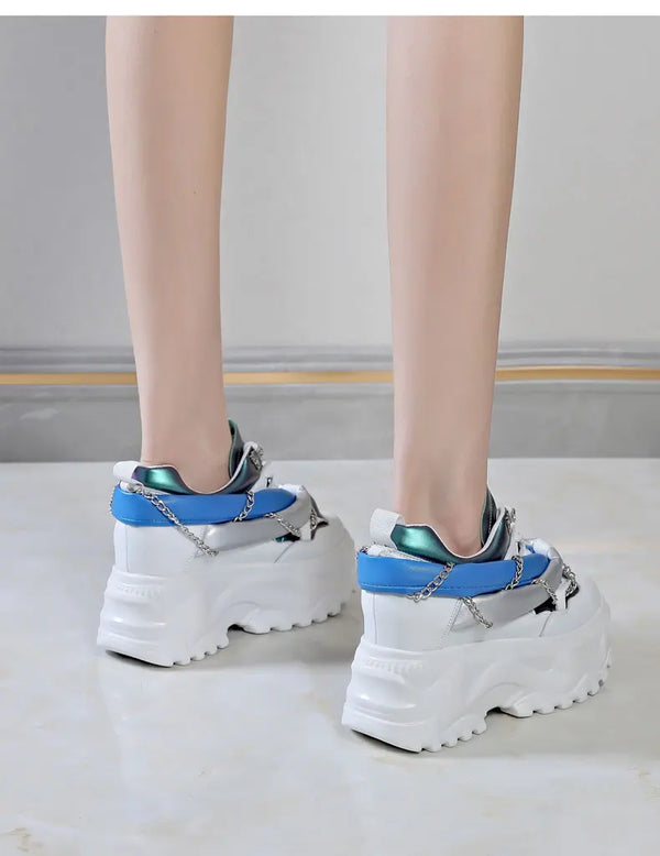 White Designer Sneakers Women's