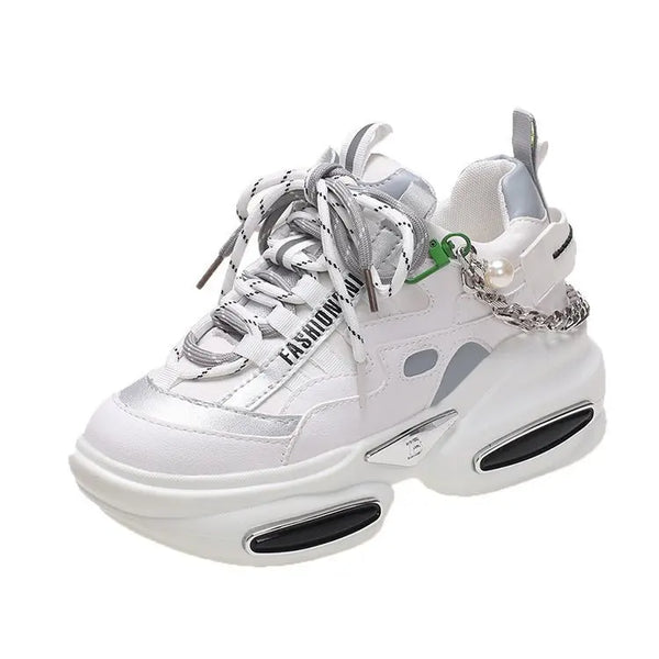 White designer women's sneakers