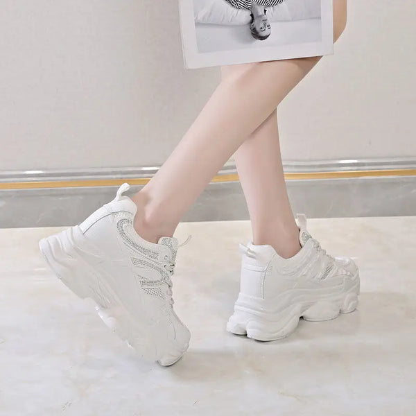 White High Platform Sneakers