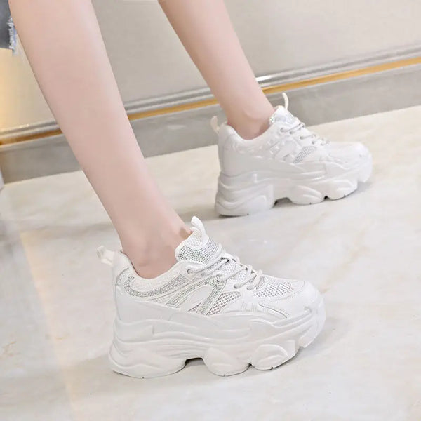 White High Platform Sneakers