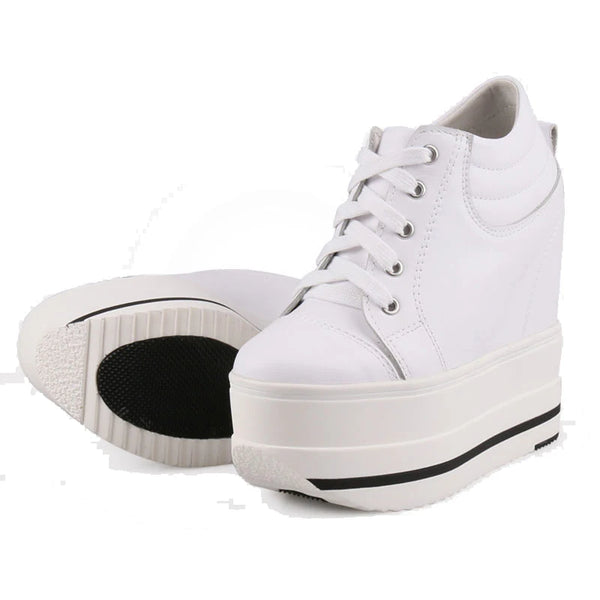 White High Top Sneakers Women's