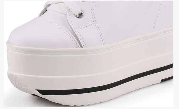 White High Top Sneakers Women's