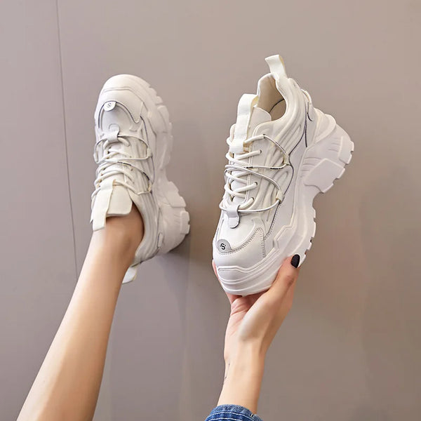 White Lace Sneakers