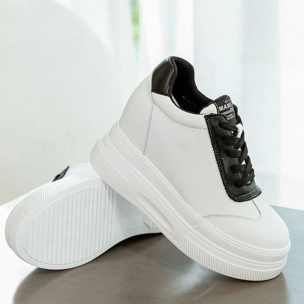 White Leather Sneakers for Women