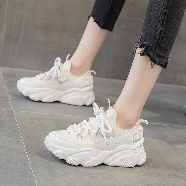 White Platform Sneakers Women