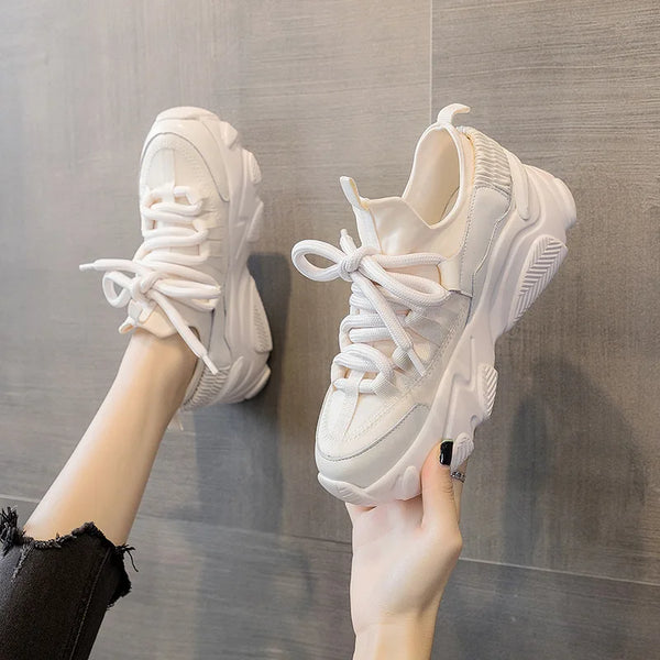 White Platform Sneakers Women