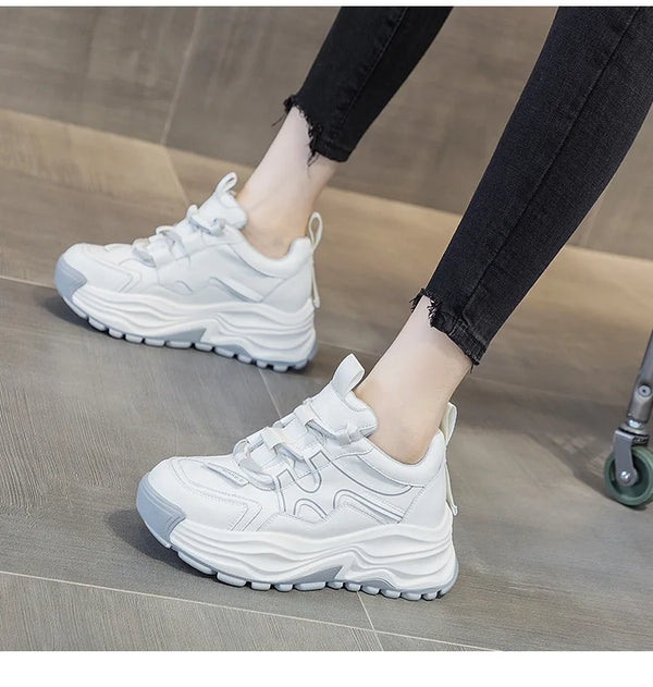 White Platform Sneakers