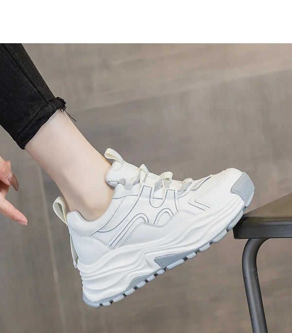 White Platform Sneakers