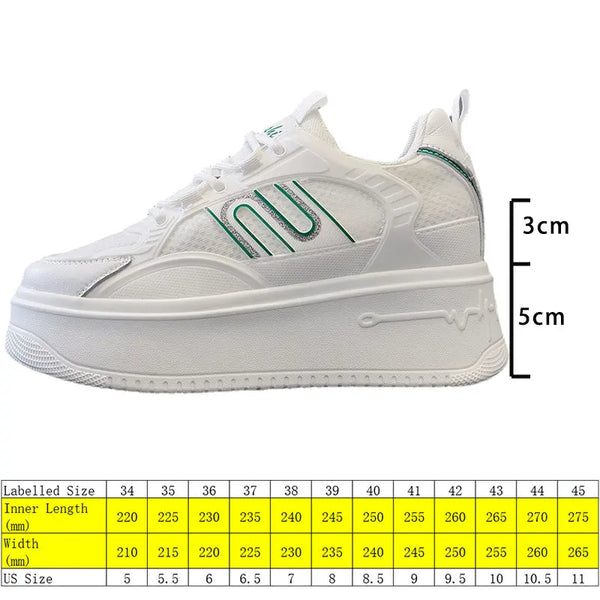 White walking sneakers for women