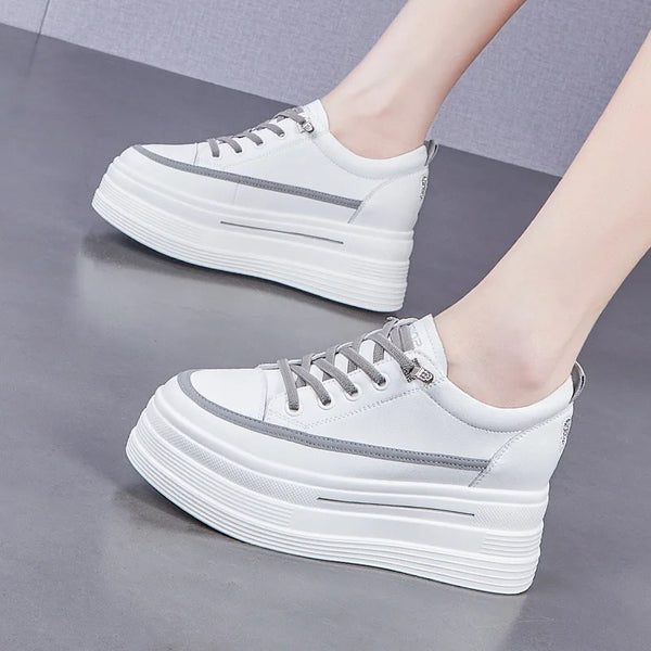 White Walking Sneakers