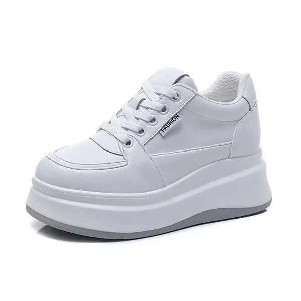 White Wedge Sneakers Women's