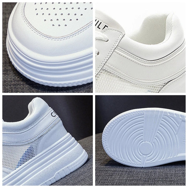 White Women's Platform Sneakers