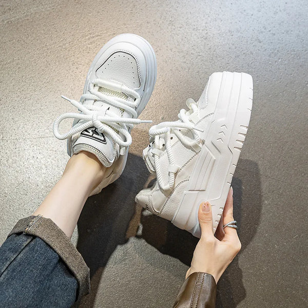 White Work Sneakers Women's