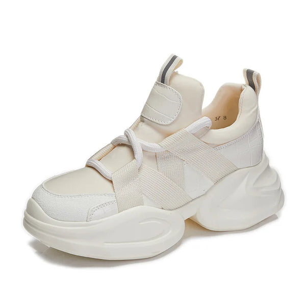 Women's white basketball sneakers