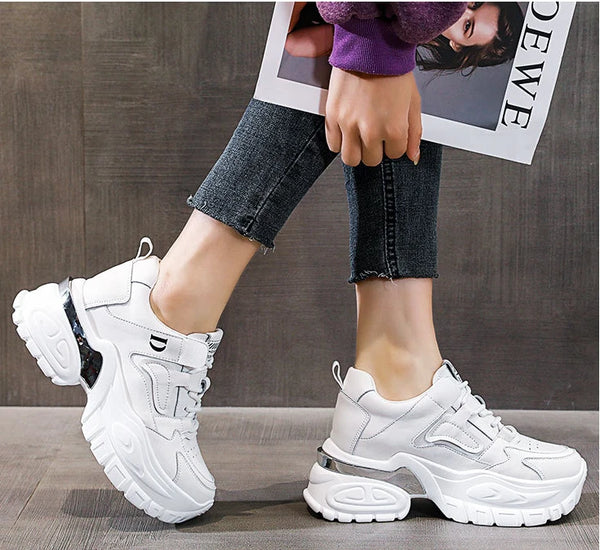 Women's White Canvas Sneakers