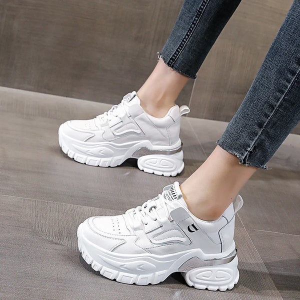 Women's White Canvas Sneakers