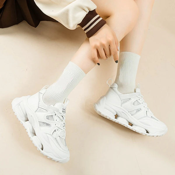 Women's White Fashion Sneakers