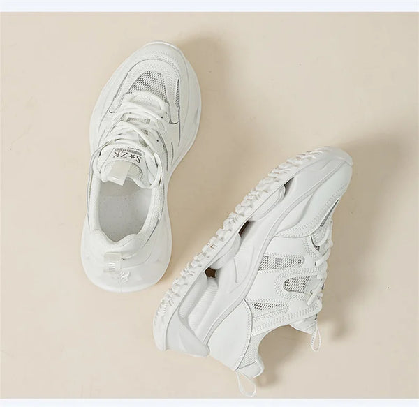 Women's White Fashion Sneakers