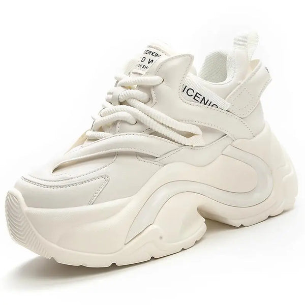 Women's White Mesh Sneakers