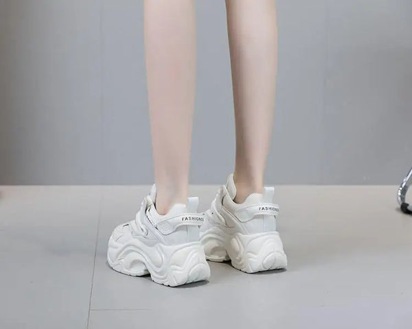 Women's White Mesh Sneakers