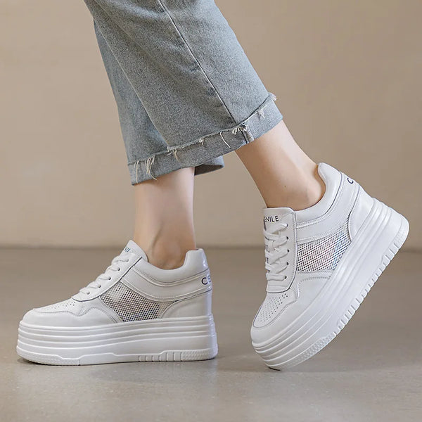 Women's White Slip On Sneakers