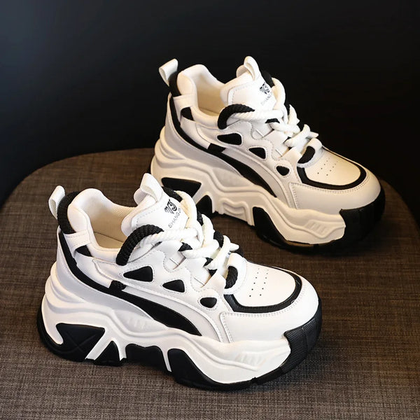 Women's Wide Width White Sneakers